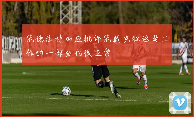 范德法特回应批评范戴克称这是工作的一部分也很正常